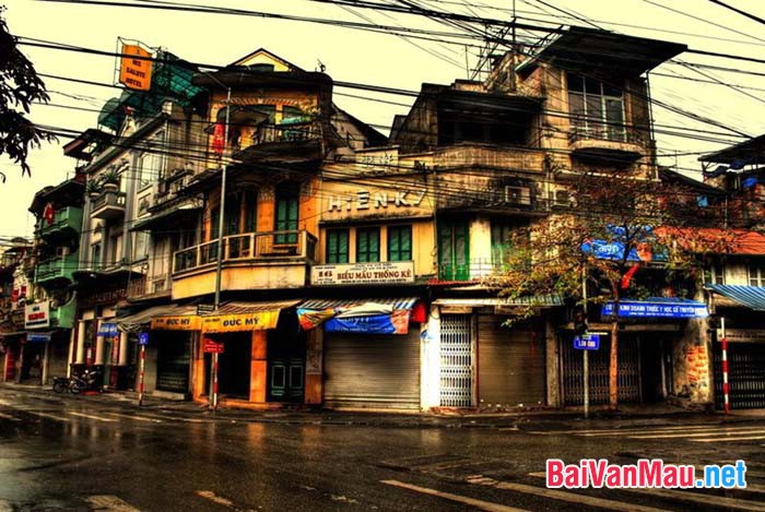 Viết thư cho một người bạn em tả lại một con phố ở Hà Nội