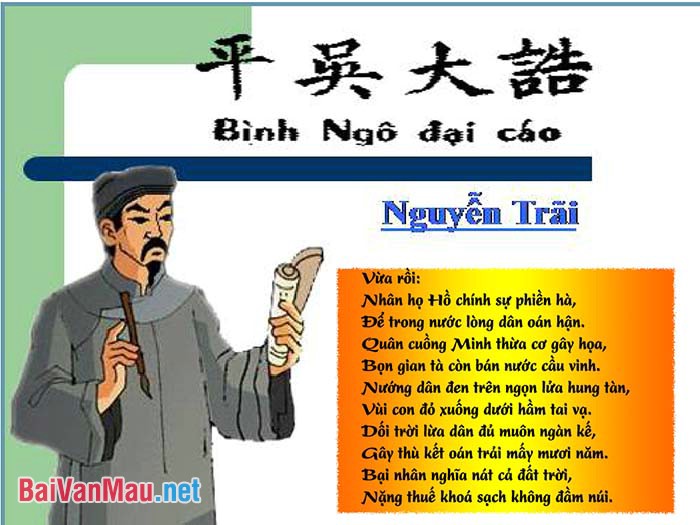 Phân tích đoạn 2 bài Bình Ngô đại cáo của Nguyễn Trãi