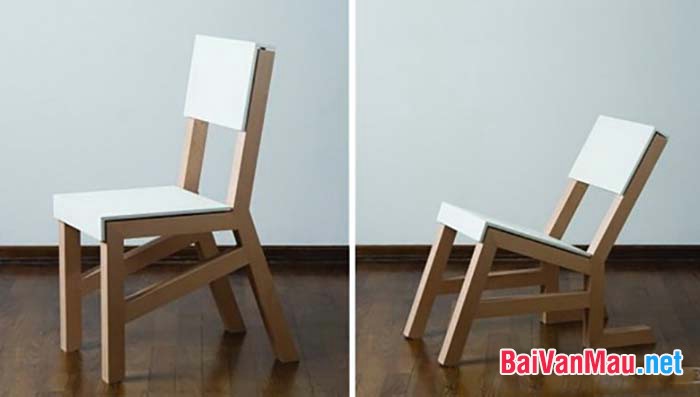chiếc ghế luôn phải có 4 chân nên nếu đặt ghế không phẳng thì ghế cũng không vững được
