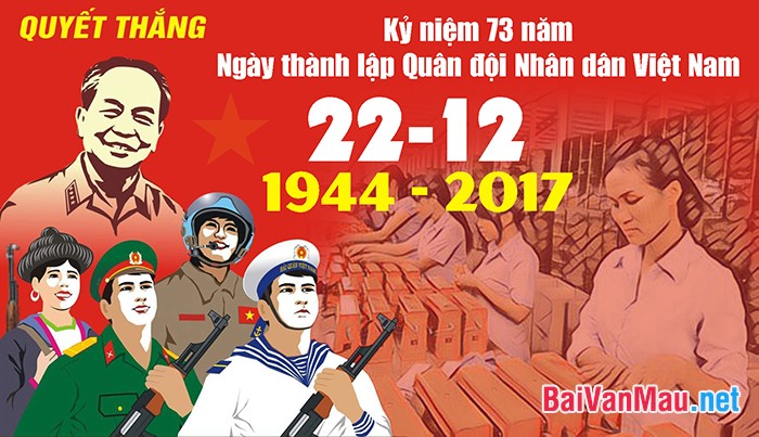 Ngày thành lập Quân đội nhân dân Việt Nam (22 - 12)