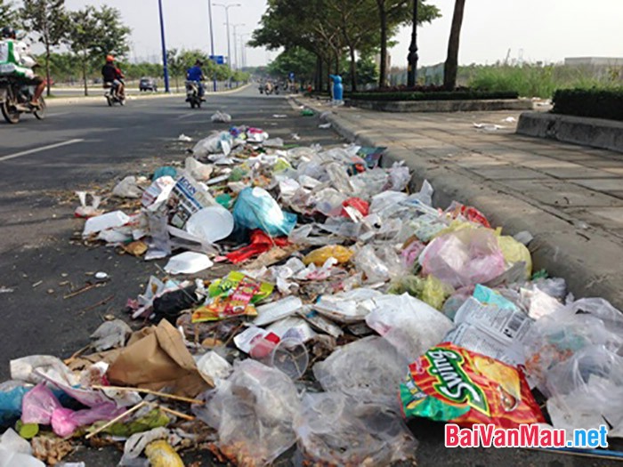 vứt rác ra ngoài đường hay nơi công cộng đã ảnh hưởng đến môi trường chung